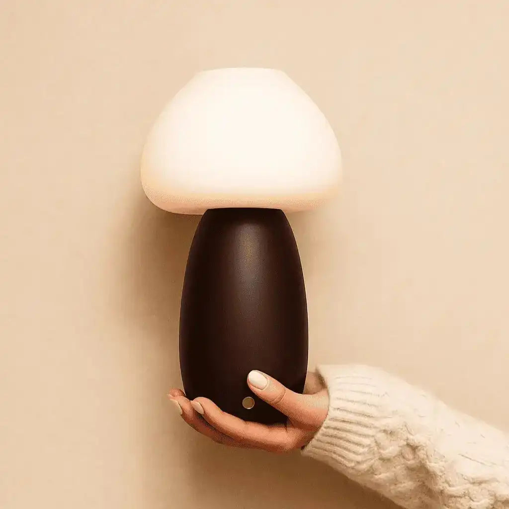 Bären Sie dunkelbraune stilvolle wiederaufladbare Lampe-schnurlos, dimmbar, umweltfreundliches Design