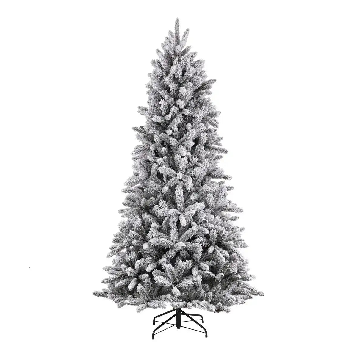 Künstlicher Weihnachtsbaum – H215 x Ø127 cm – Grün gefrostet