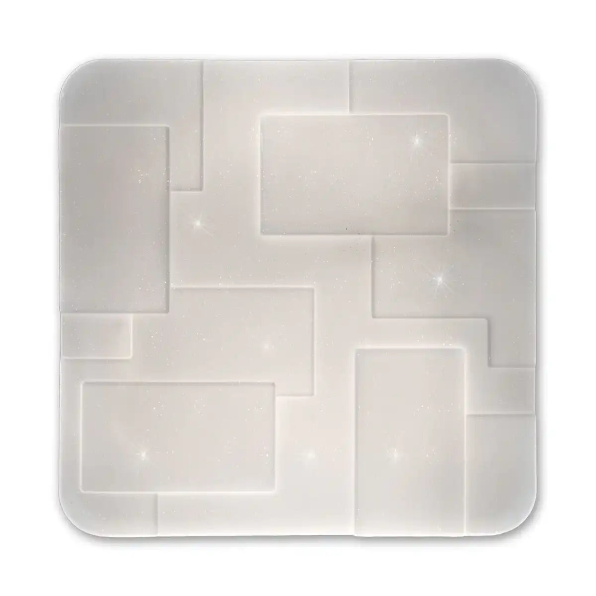 LED Deckenleuchte "LUXOR" 54x54cm Kristalleffekt