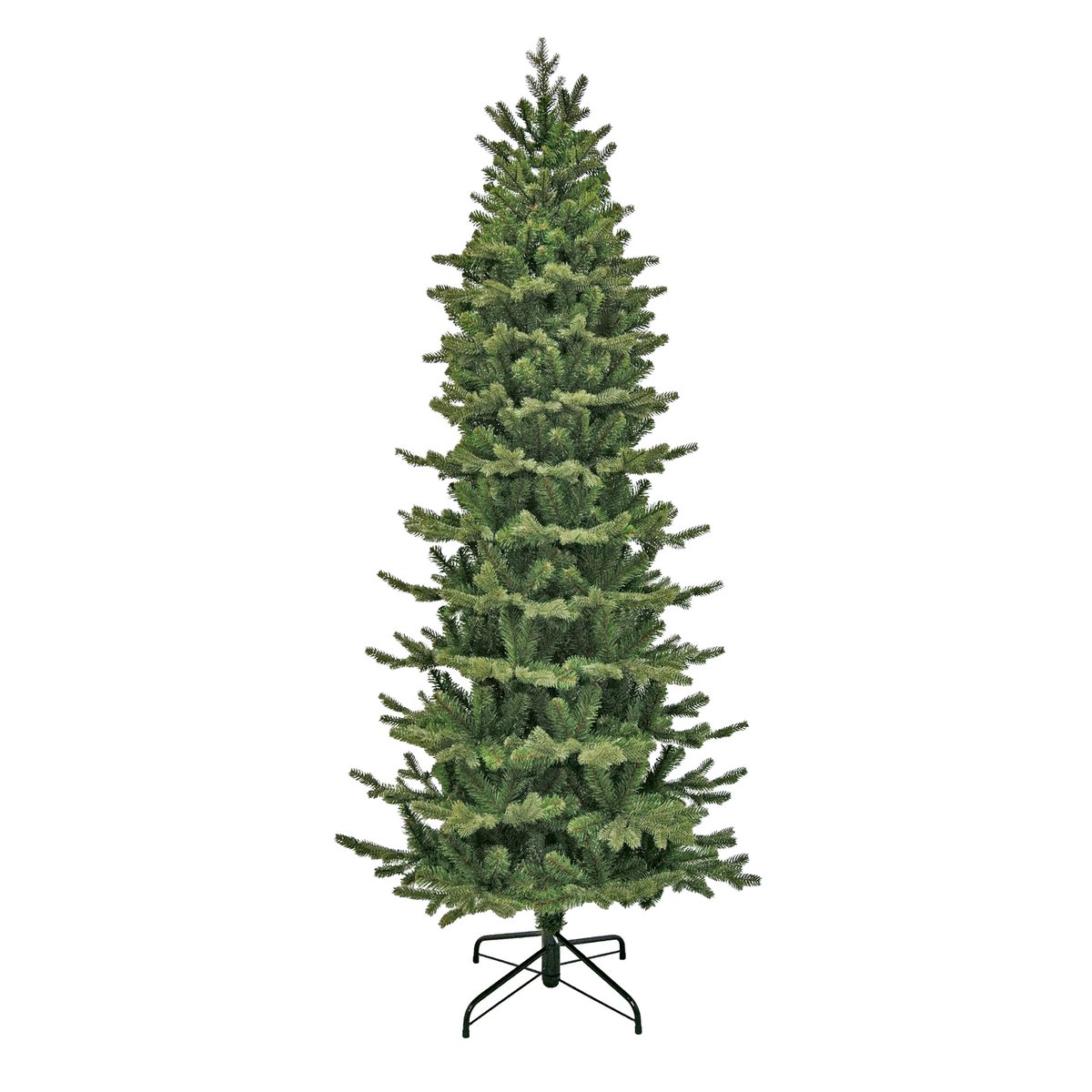 Schmaler künstlicher Weihnachtsbaum – H260 x Ø109 cm – Grün