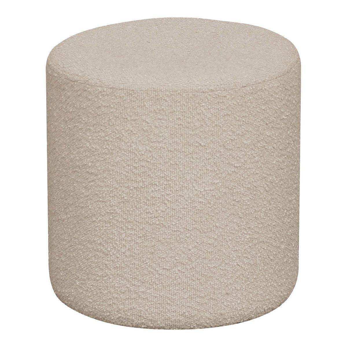 Ejby Pouf – Pouf aus Bouclé, beige, Ø34x36 cm, HN1233 - HomeDesign Knaus