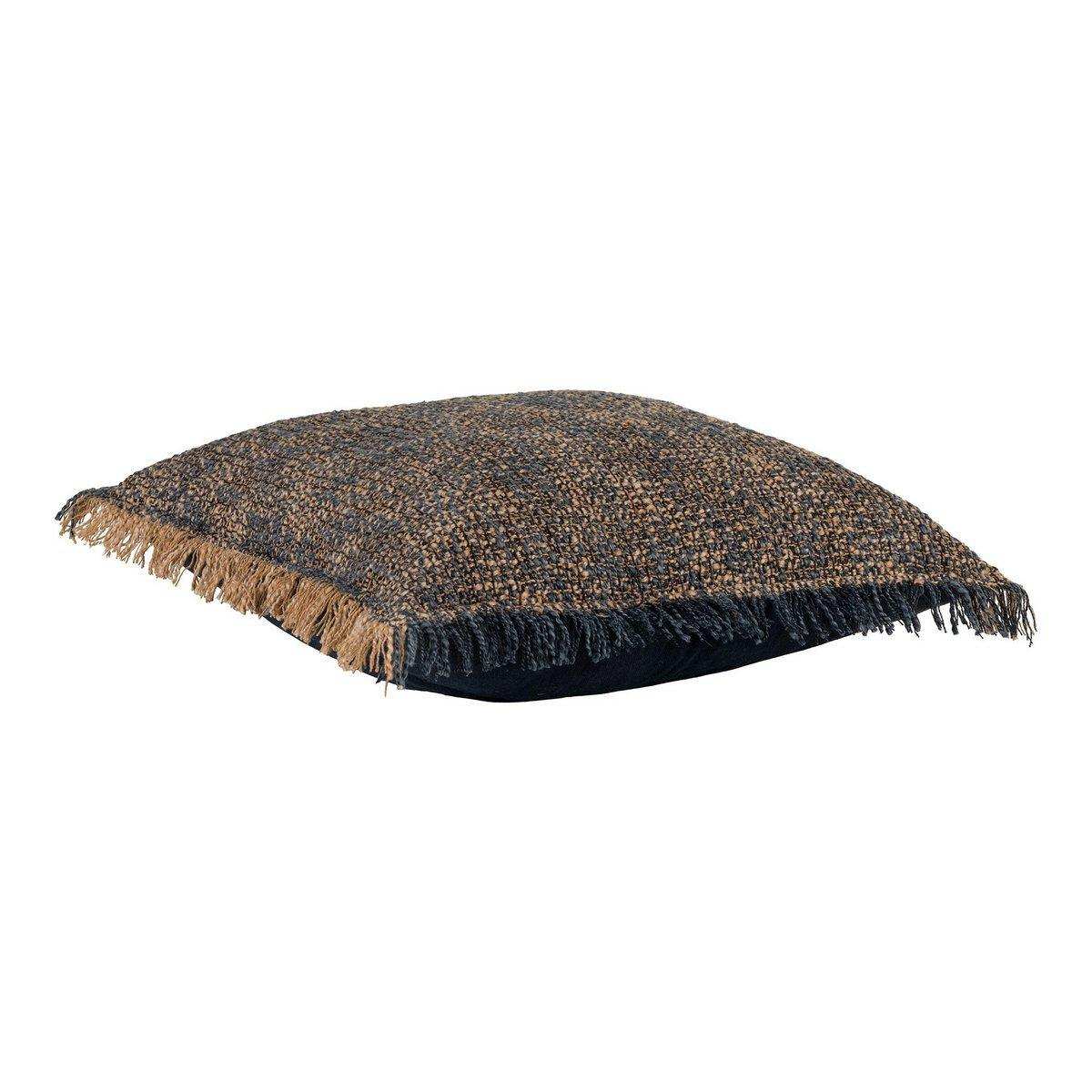 Ely Cushion - Kissen, Polyester, Baumwolle, blau/gelb, 45x45 cm - HomeDesign Knaus