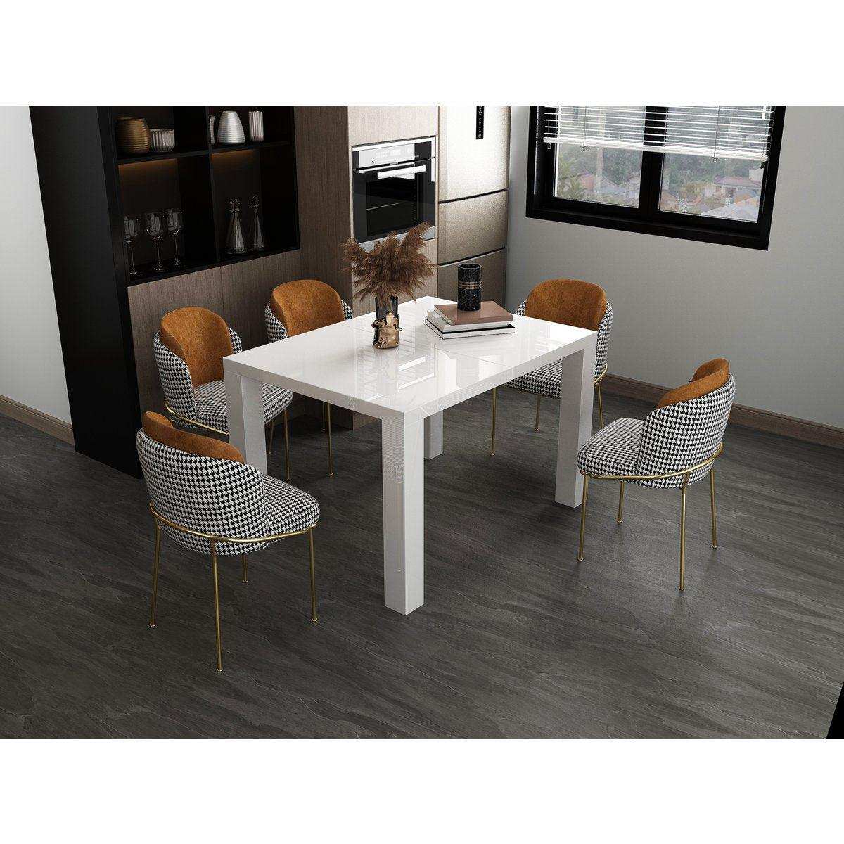 Esstisch 120/180/240x80 cm weiß - HomeDesign Knaus