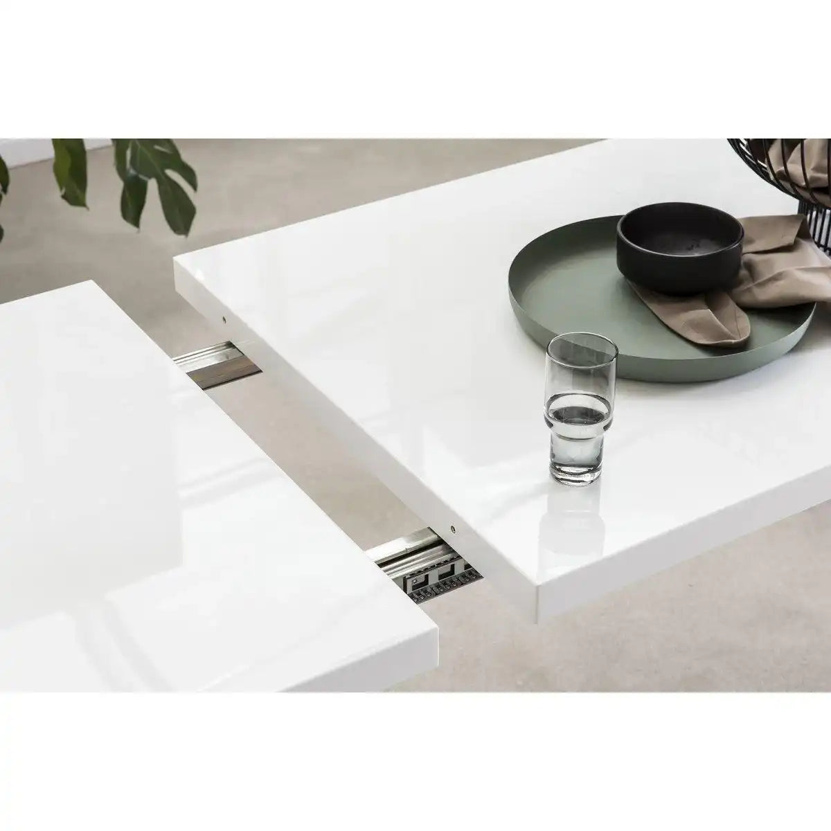 Esstisch 120/180/240x80 cm weiß - HomeDesign Knaus