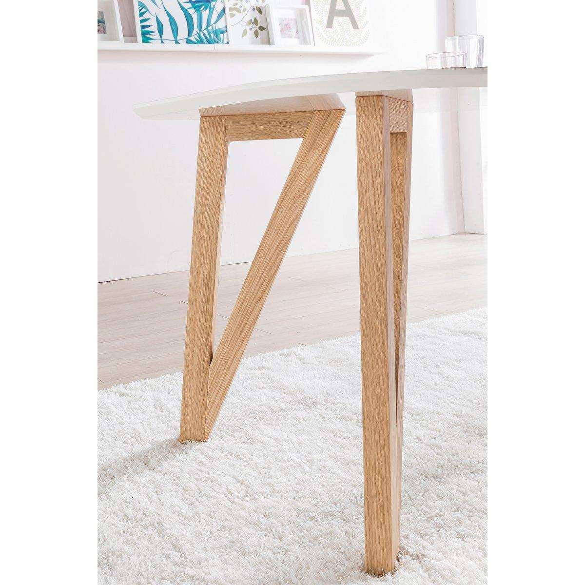Esstisch 120x80x76 cm weiß Eiche - HomeDesign Knaus