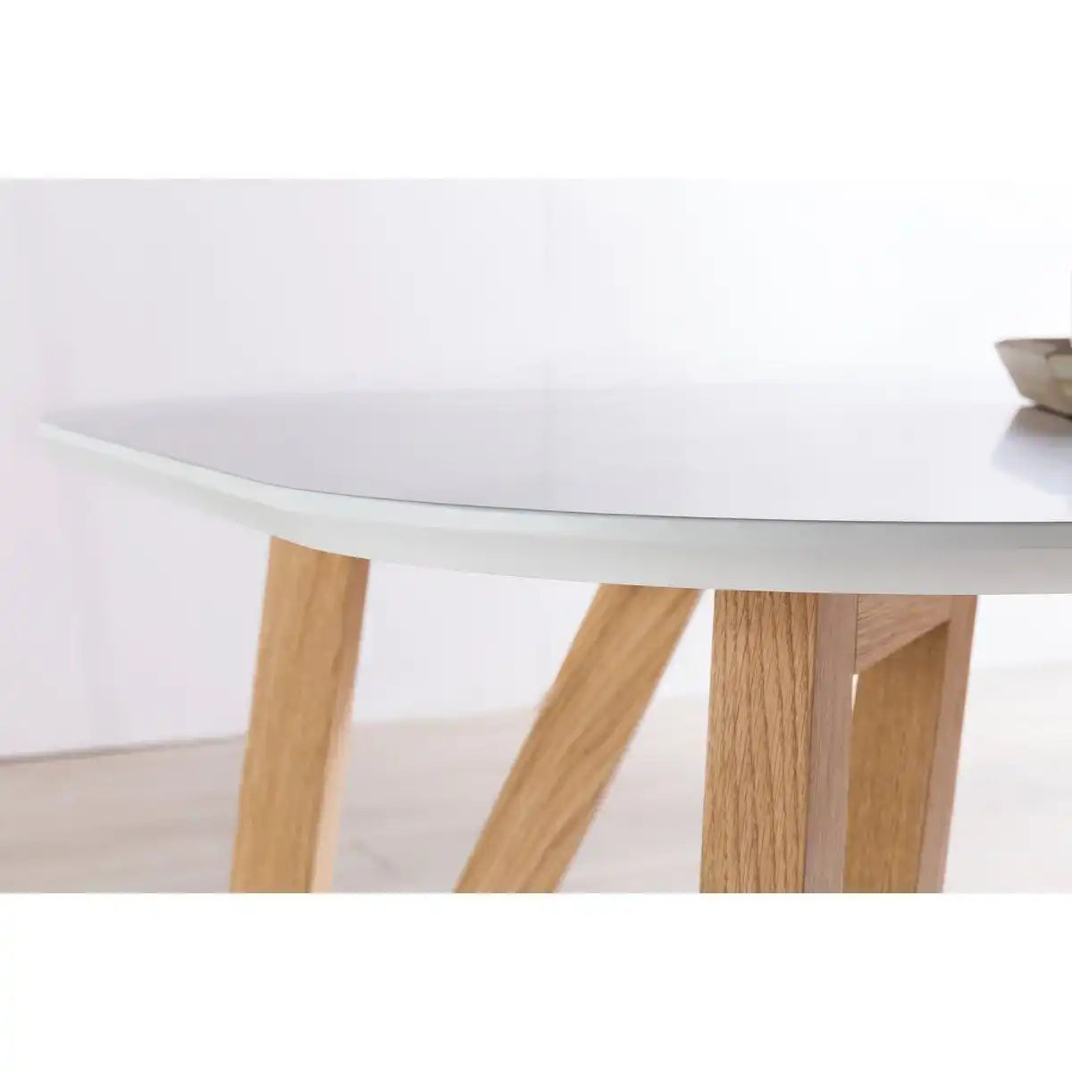 Esstisch 120x80x76 cm weiß Eiche - HomeDesign Knaus