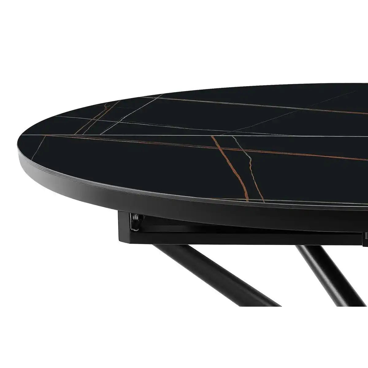 Esstisch Ø120 cm Schwarz - HomeDesign Knaus