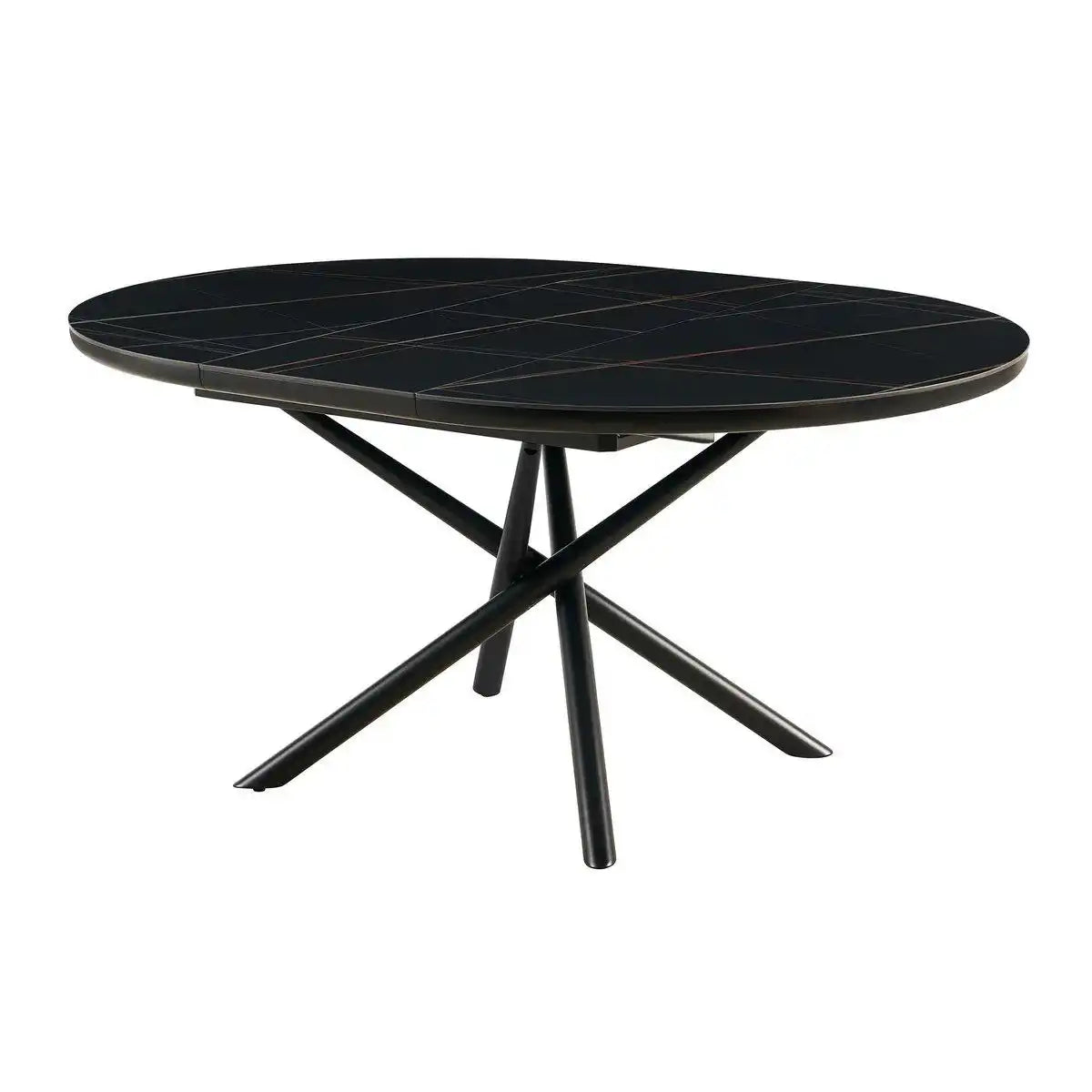 Esstisch Ø120 cm Schwarz - HomeDesign Knaus