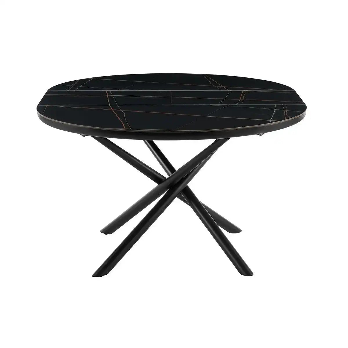 Esstisch Ø120 cm Schwarz - HomeDesign Knaus