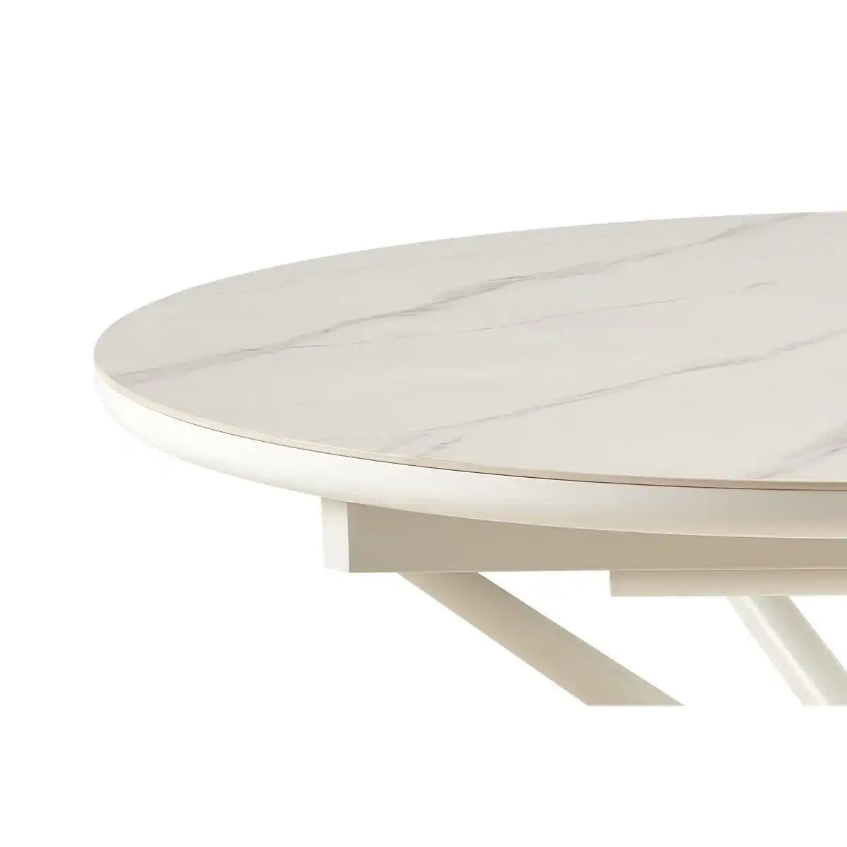 Esstisch Ø120 cm Weiß - HomeDesign Knaus