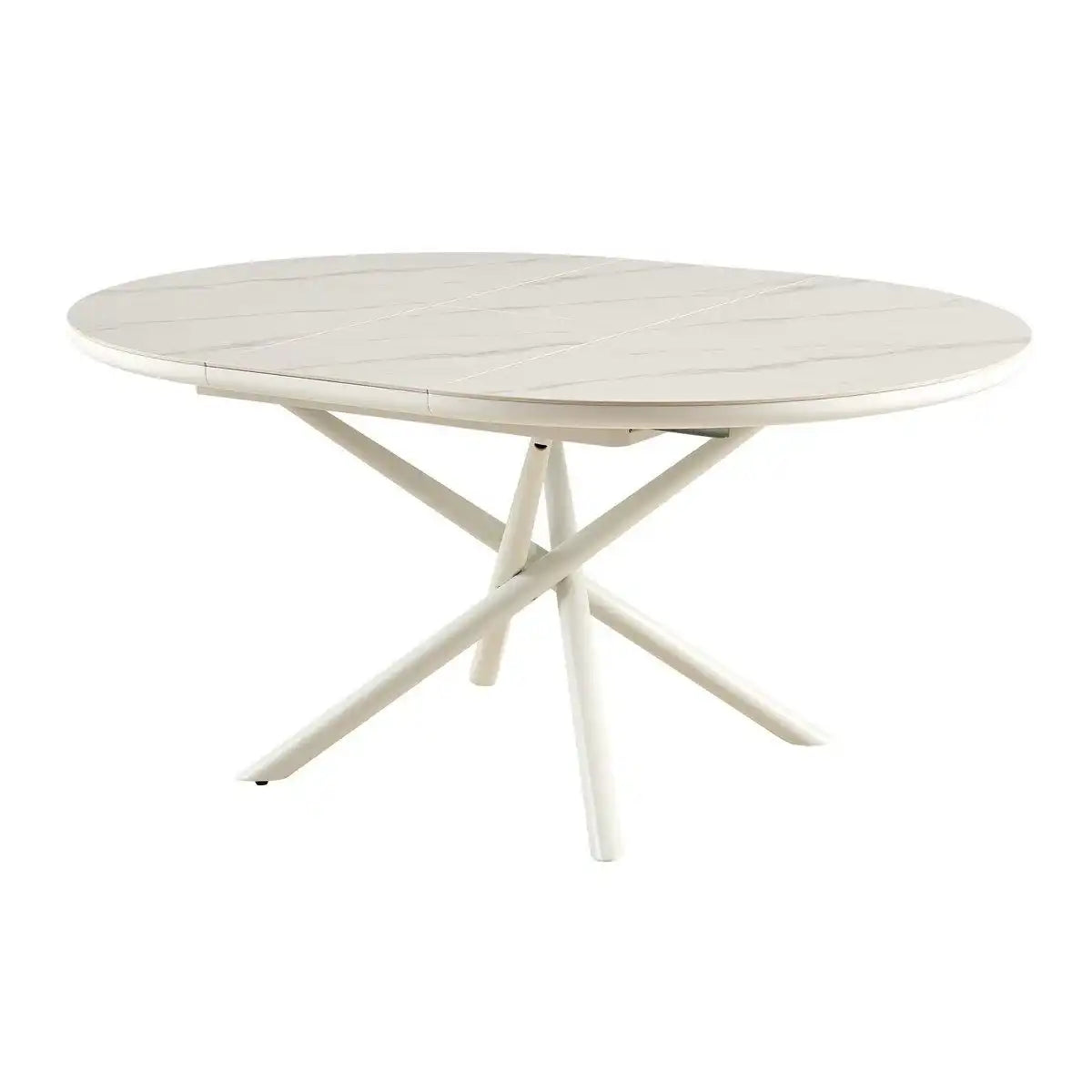 Esstisch Ø120 cm Weiß - HomeDesign Knaus