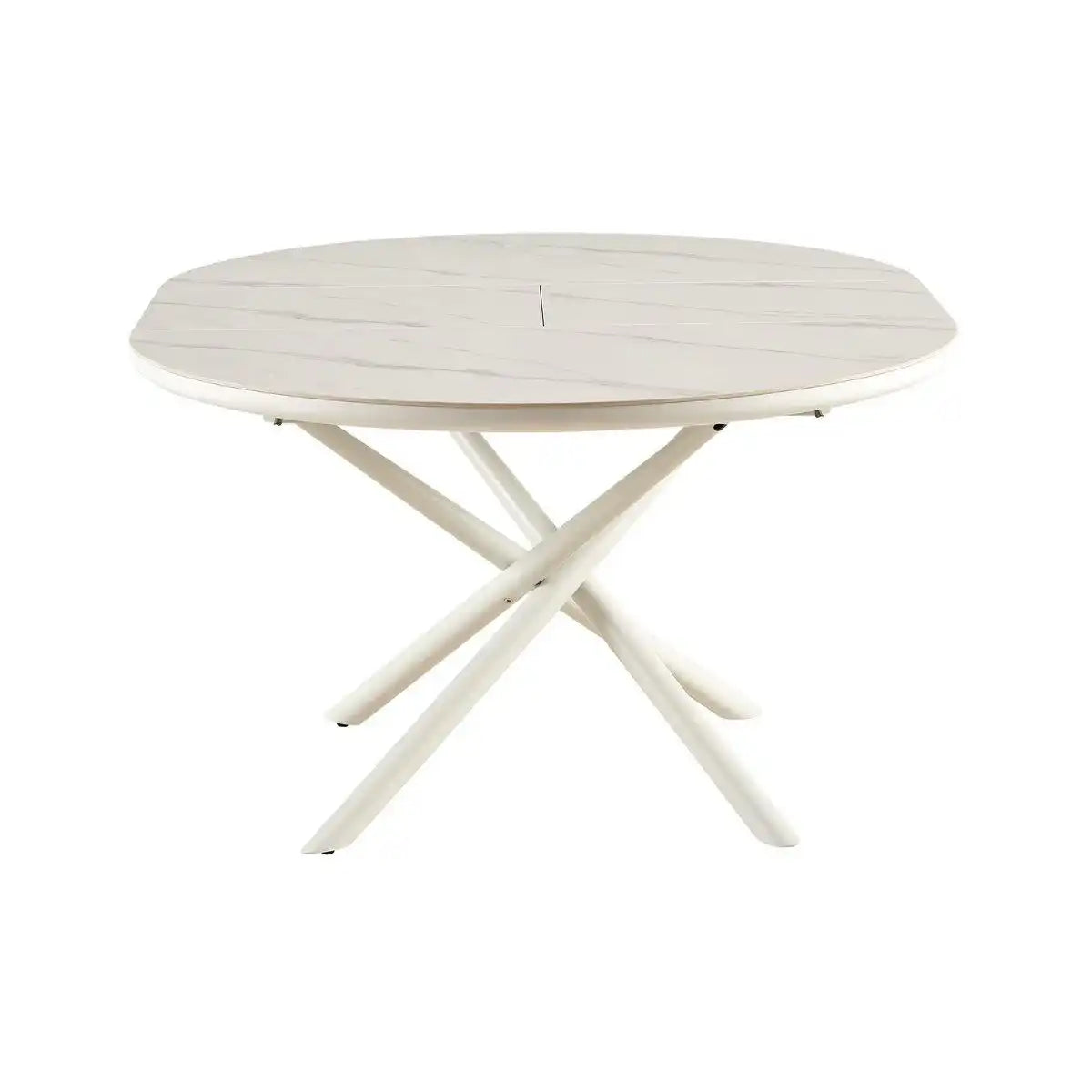 Esstisch Ø120 cm Weiß - HomeDesign Knaus