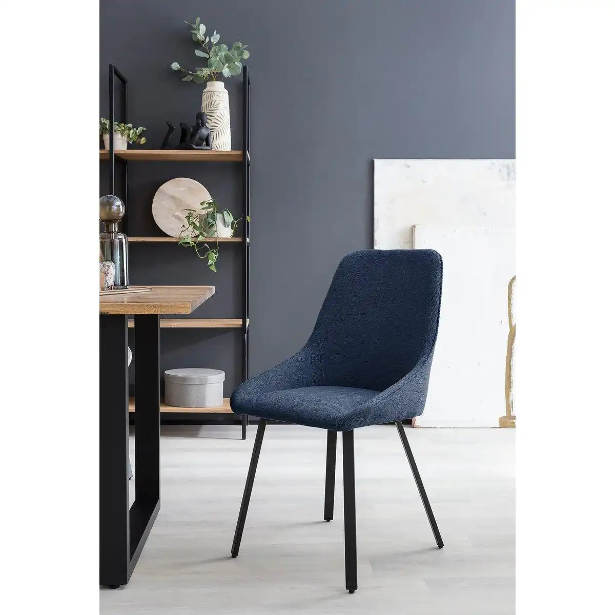 Esszimmerstuhl 2er Set Dunkelblau - HomeDesign Knaus