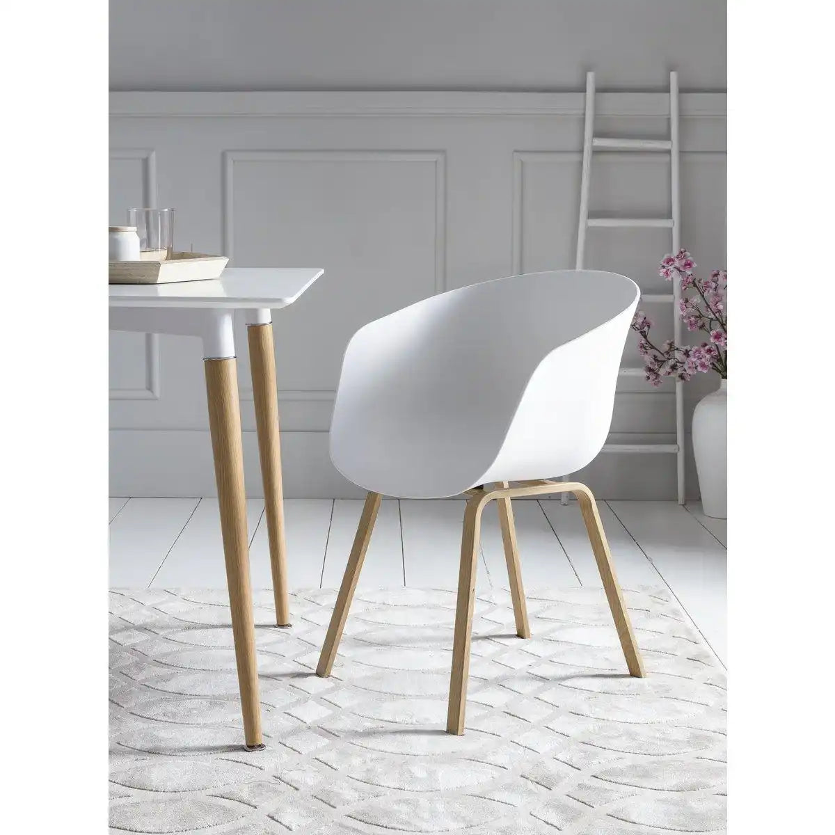 Esszimmerstuhl 2er Set weiß - HomeDesign Knaus