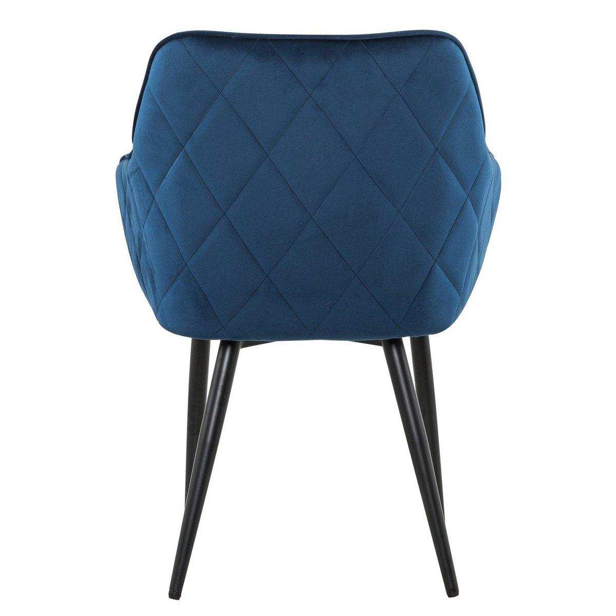 Esszimmerstuhl blau Samt - HomeDesign Knaus