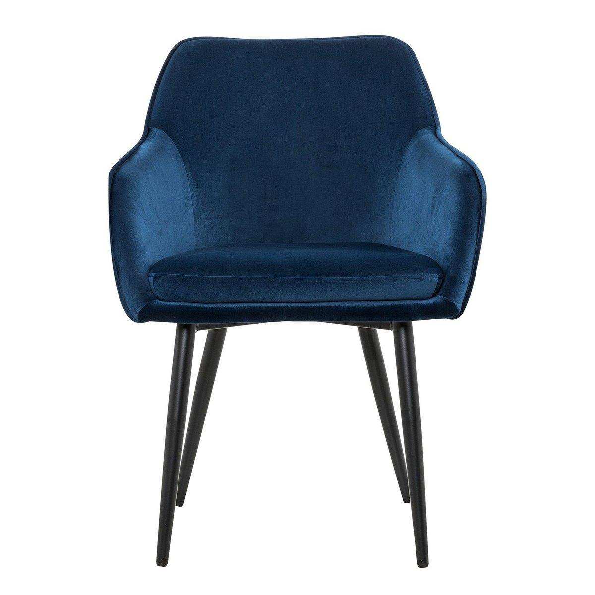 Esszimmerstuhl blau Samt - HomeDesign Knaus