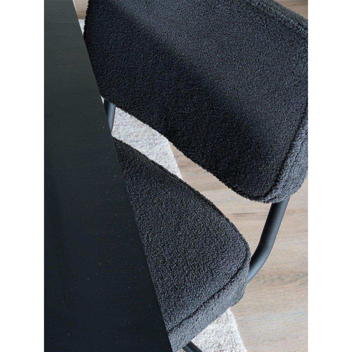 Esszimmerstuhl Brooks Anthrazit Teddy Boucle Stühle - HomeDesign Knaus