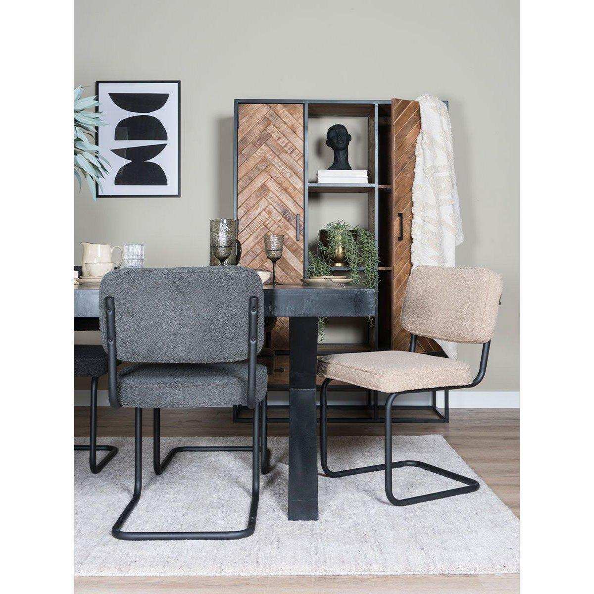 Esszimmerstuhl Brooks - Beige - Teddy - HomeDesign Knaus