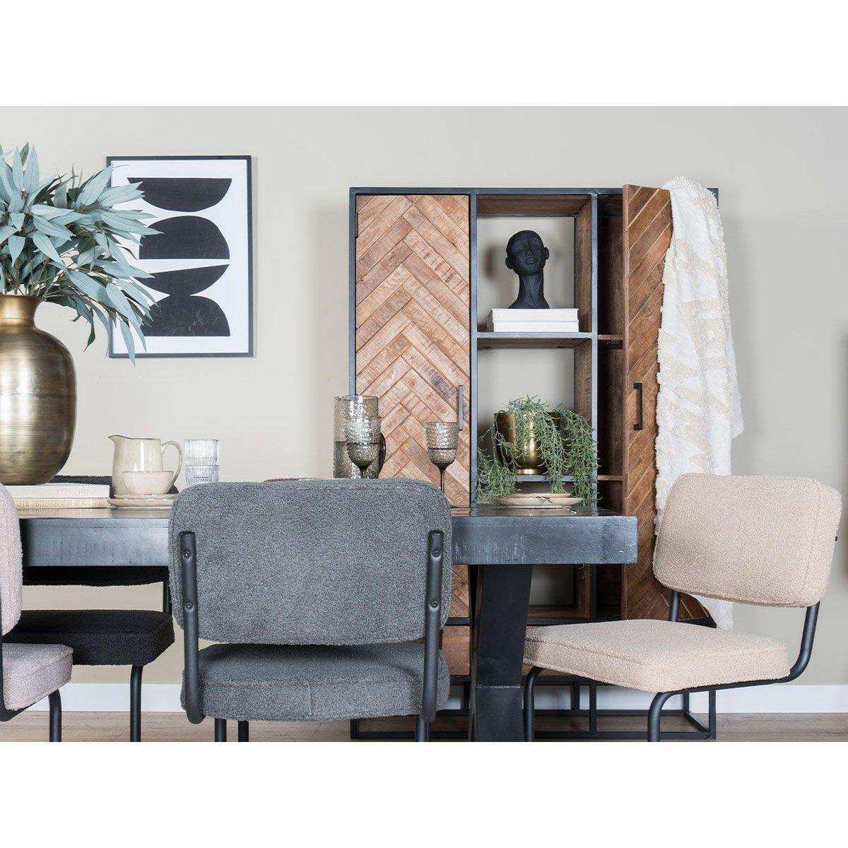 Esszimmerstuhl Brooks - Beige - Teddy - HomeDesign Knaus