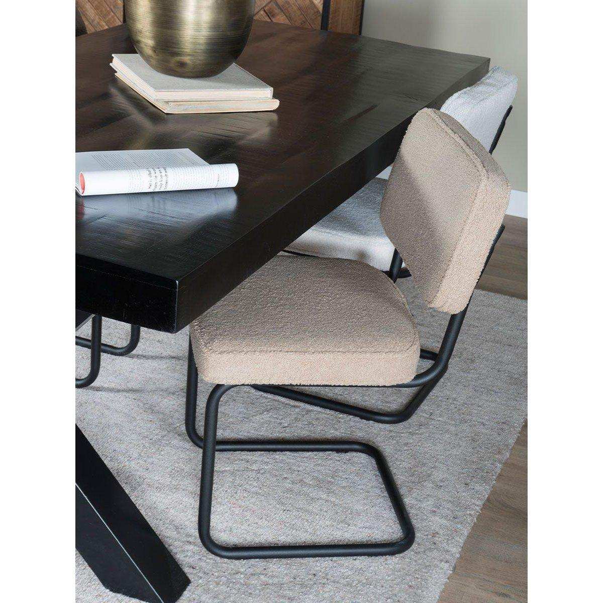 Esszimmerstuhl Brooks - Beige - Teddy - HomeDesign Knaus