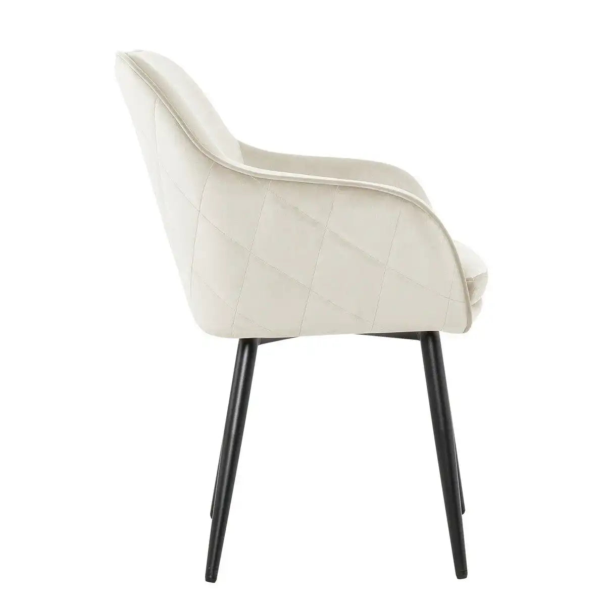 Esszimmerstuhl Creme Samt - HomeDesign Knaus