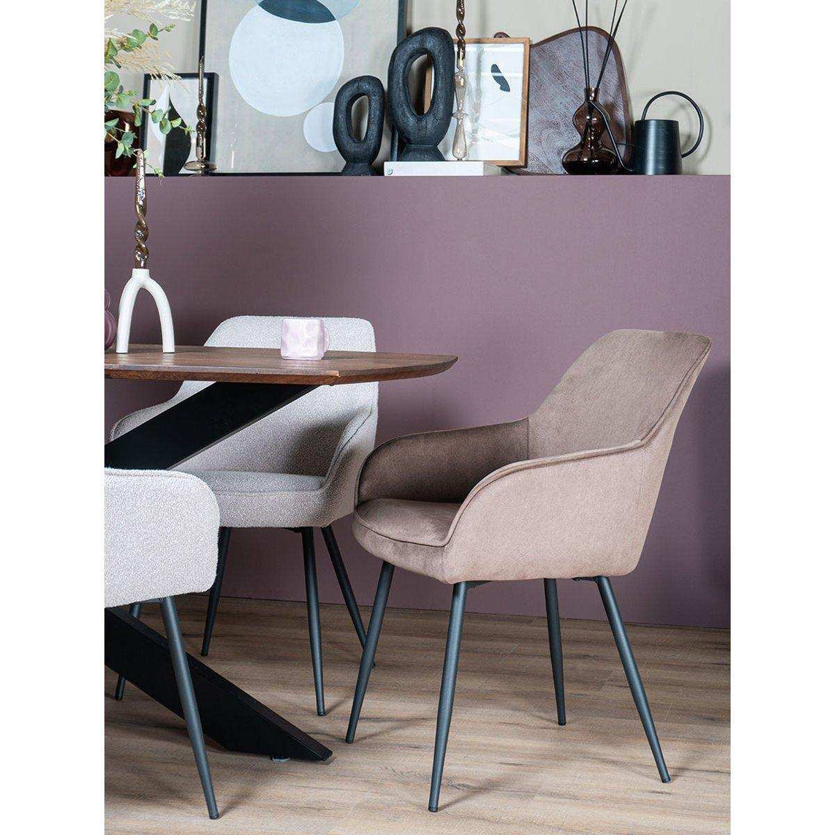 Esszimmerstuhl Fenna – Ramses – Taupe - HomeDesign Knaus
