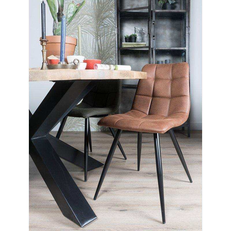 Esszimmerstuhl Galgary Cognac - HomeDesign Knaus