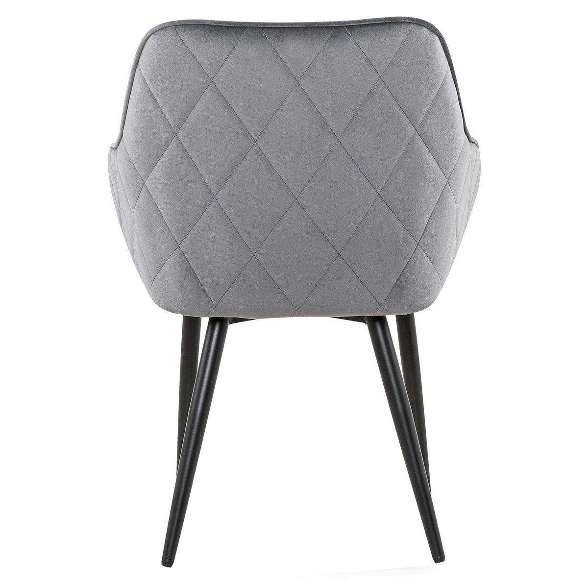 Esszimmerstuhl grau Samt - HomeDesign Knaus