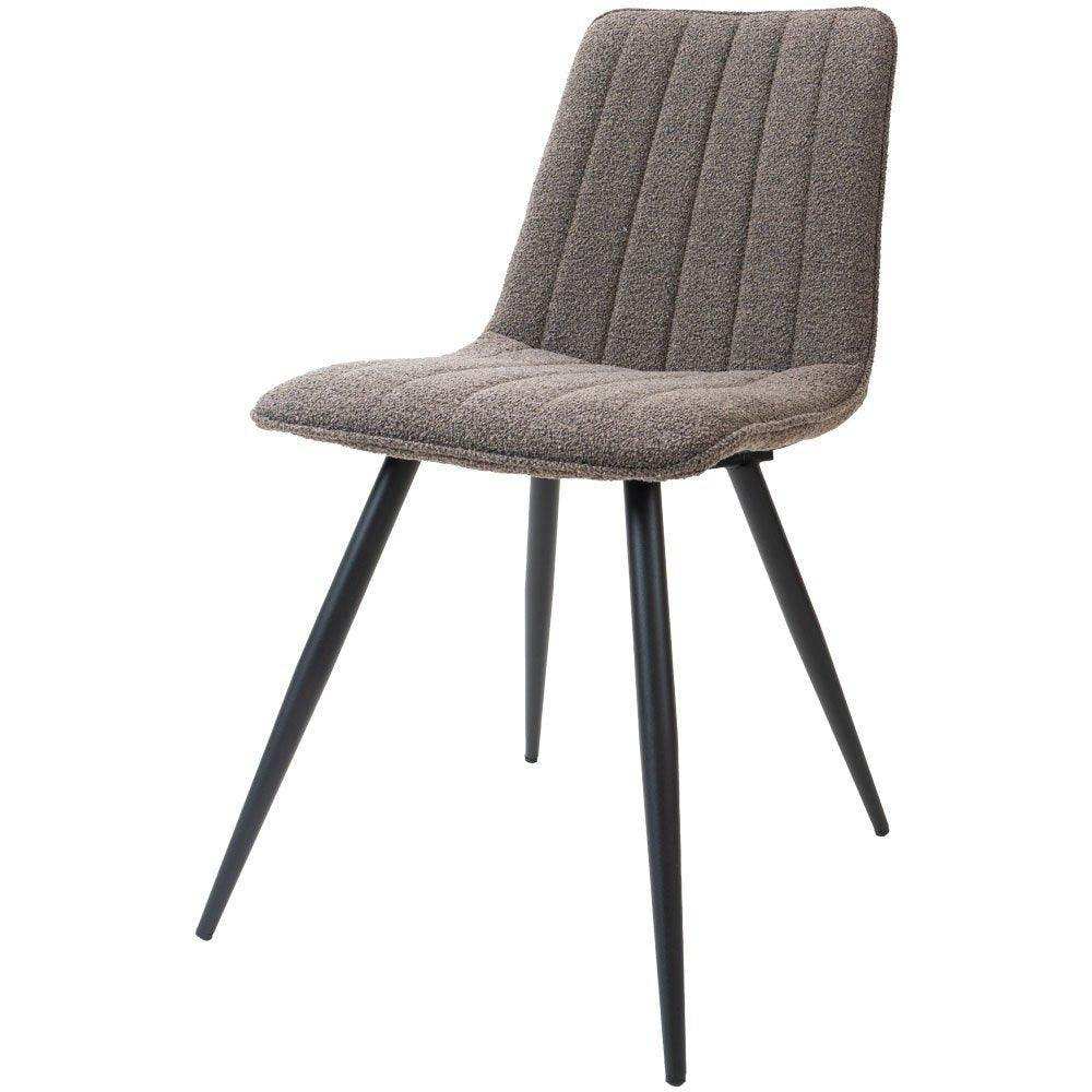 Esszimmerstuhl Joppe Bouclé-Stoff Stuhl - HomeDesign Knaus