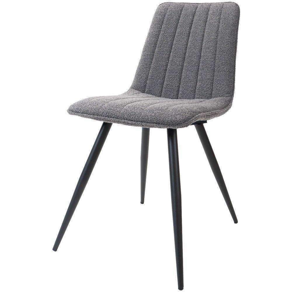 Esszimmerstuhl Joppe Bouclé-Stoff Stuhl - HomeDesign Knaus
