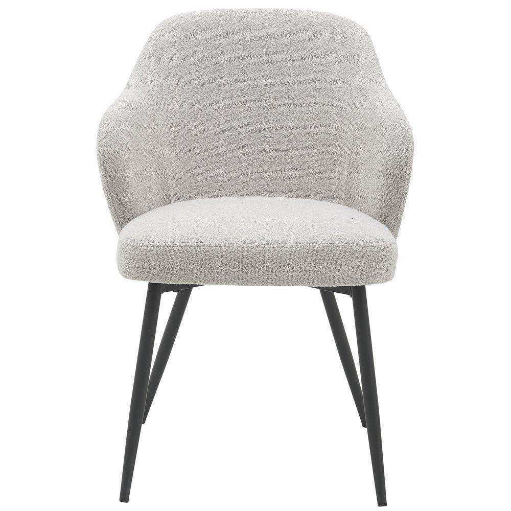 Esszimmerstuhl Kendra – Bouclé – Natur - HomeDesign Knaus