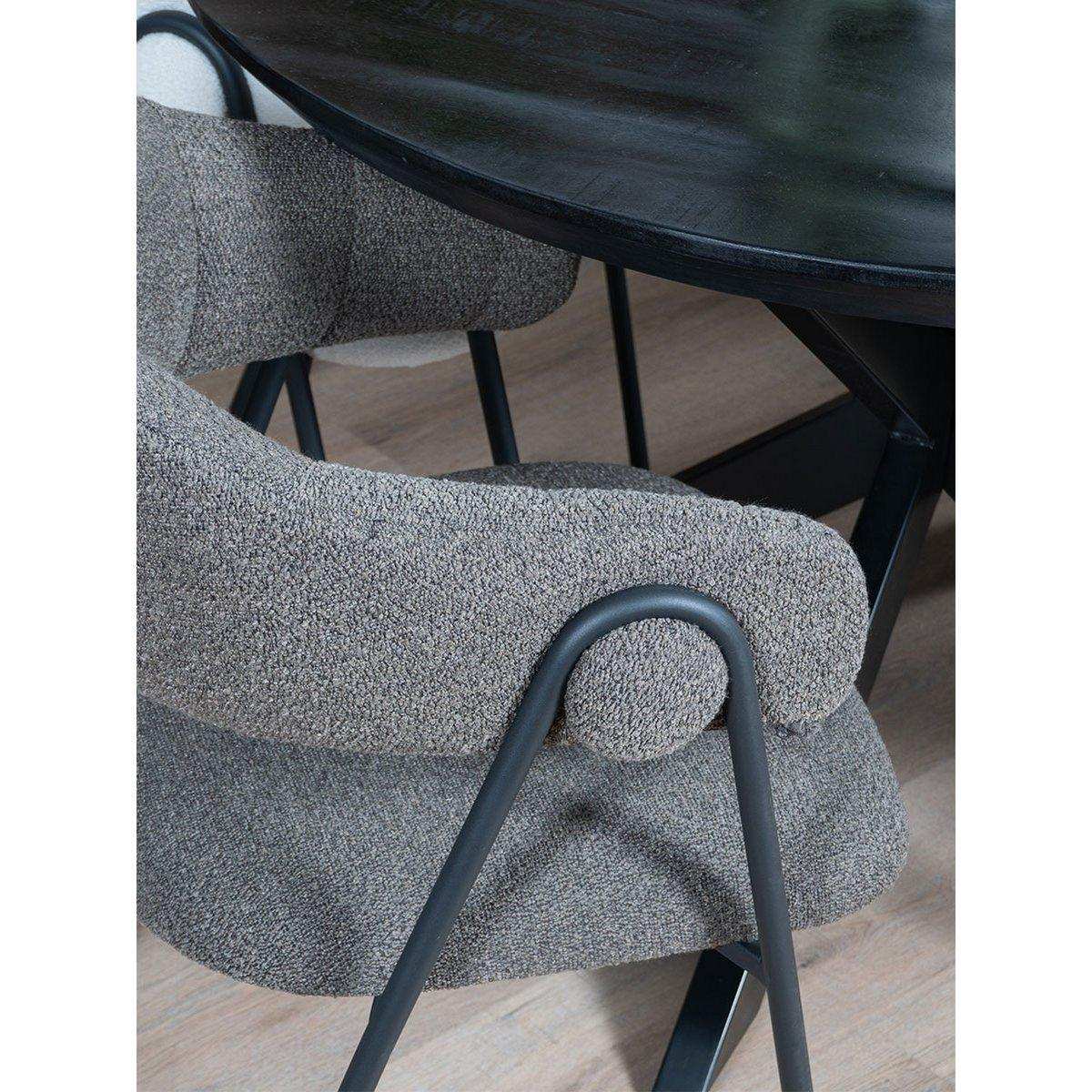 Esszimmerstuhl Lio Bouclé-Stoff Stuhl - HomeDesign Knaus
