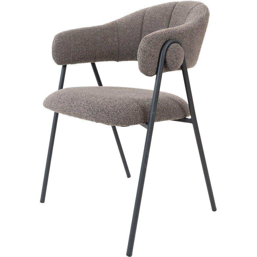 Esszimmerstuhl Lio Bouclé-Stoff Stuhl - HomeDesign Knaus