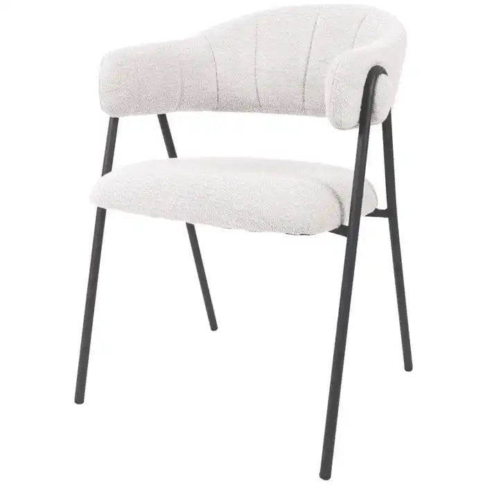 Esszimmerstuhl Lio Bouclé-Stoff Stuhl - HomeDesign Knaus
