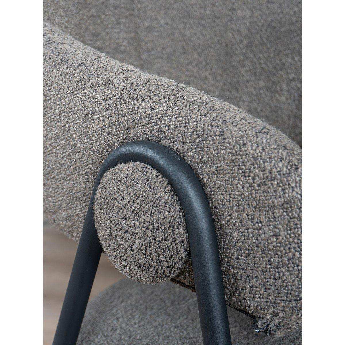 Esszimmerstuhl Lio Bouclé-Stoff Stuhl - HomeDesign Knaus