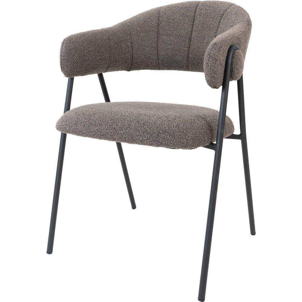 Esszimmerstuhl Lio Bouclé-Stoff Stuhl - HomeDesign Knaus