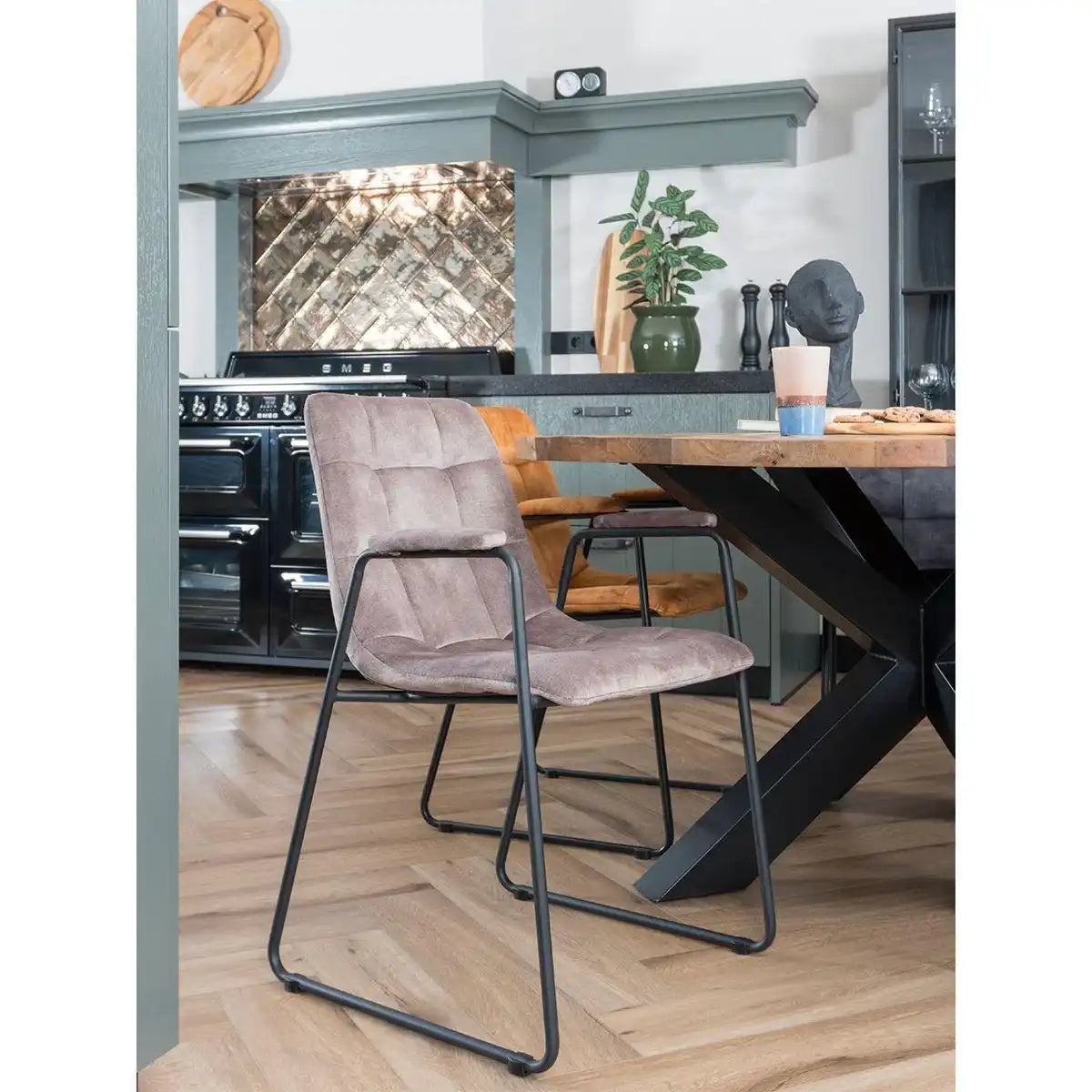 Esszimmerstuhl Maxime Velvet Taupe - HomeDesign Knaus