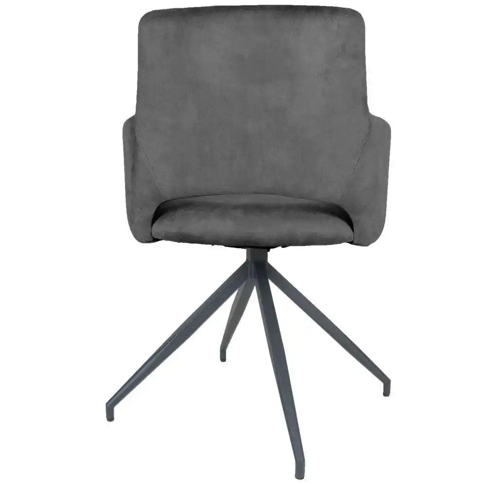 Esszimmerstuhl Samt Jaspis synthetischen Stoff 360 Grad drehbar - HomeDesign Knaus