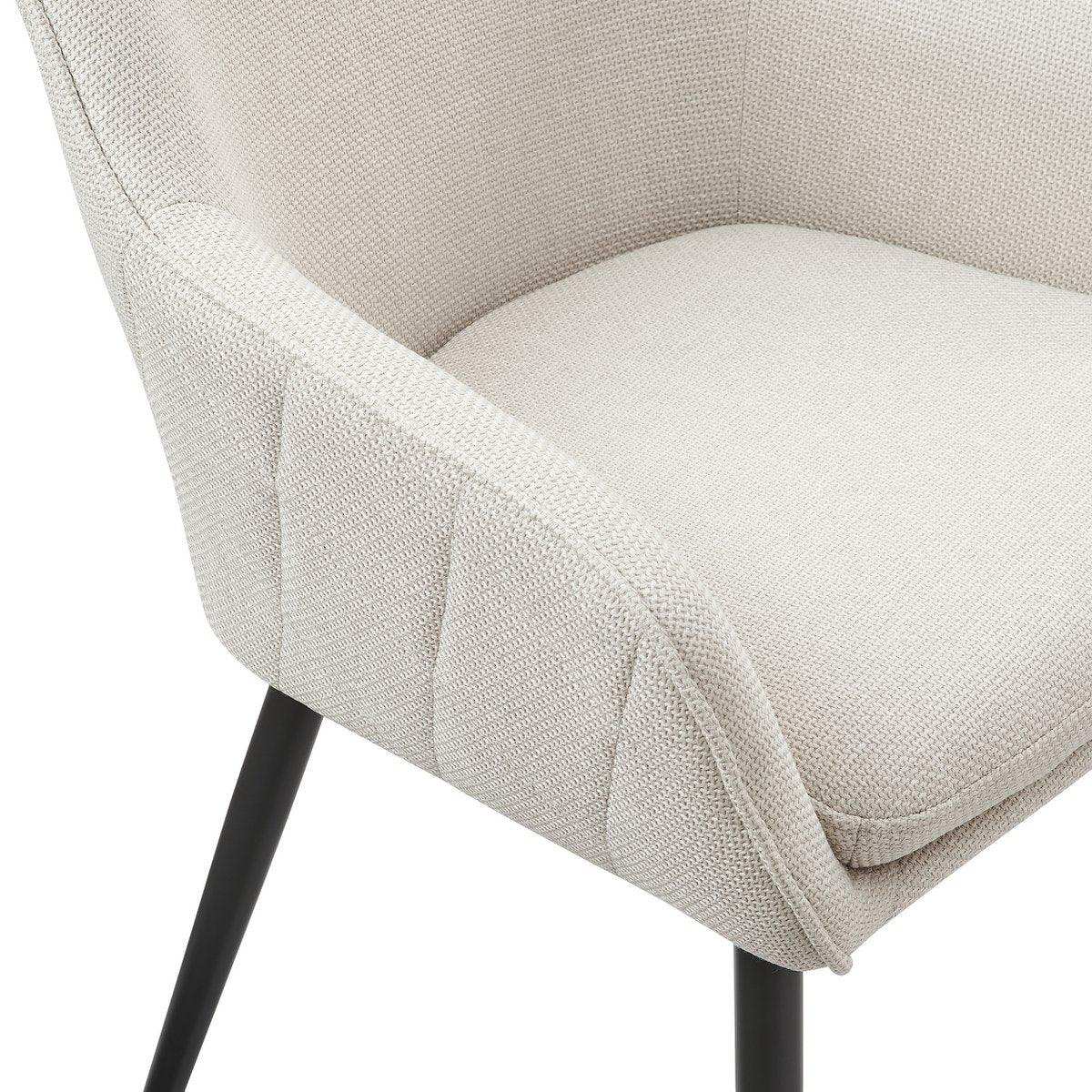 Esszimmerstuhl Strukturstoff Beige - HomeDesign Knaus