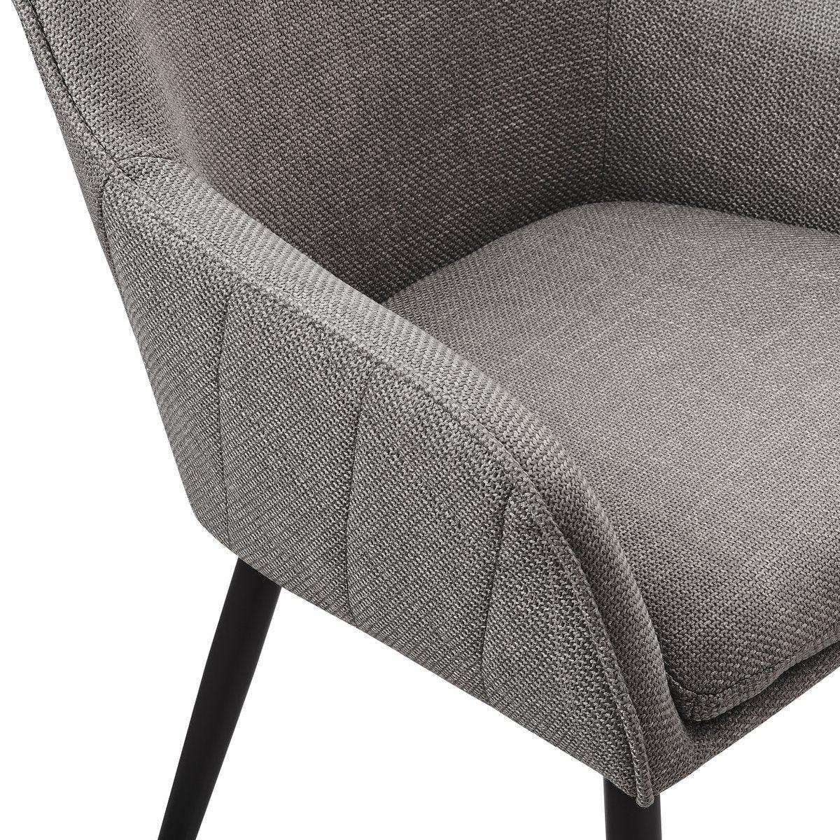 Esszimmerstuhl Strukturstoff Taupe - HomeDesign Knaus