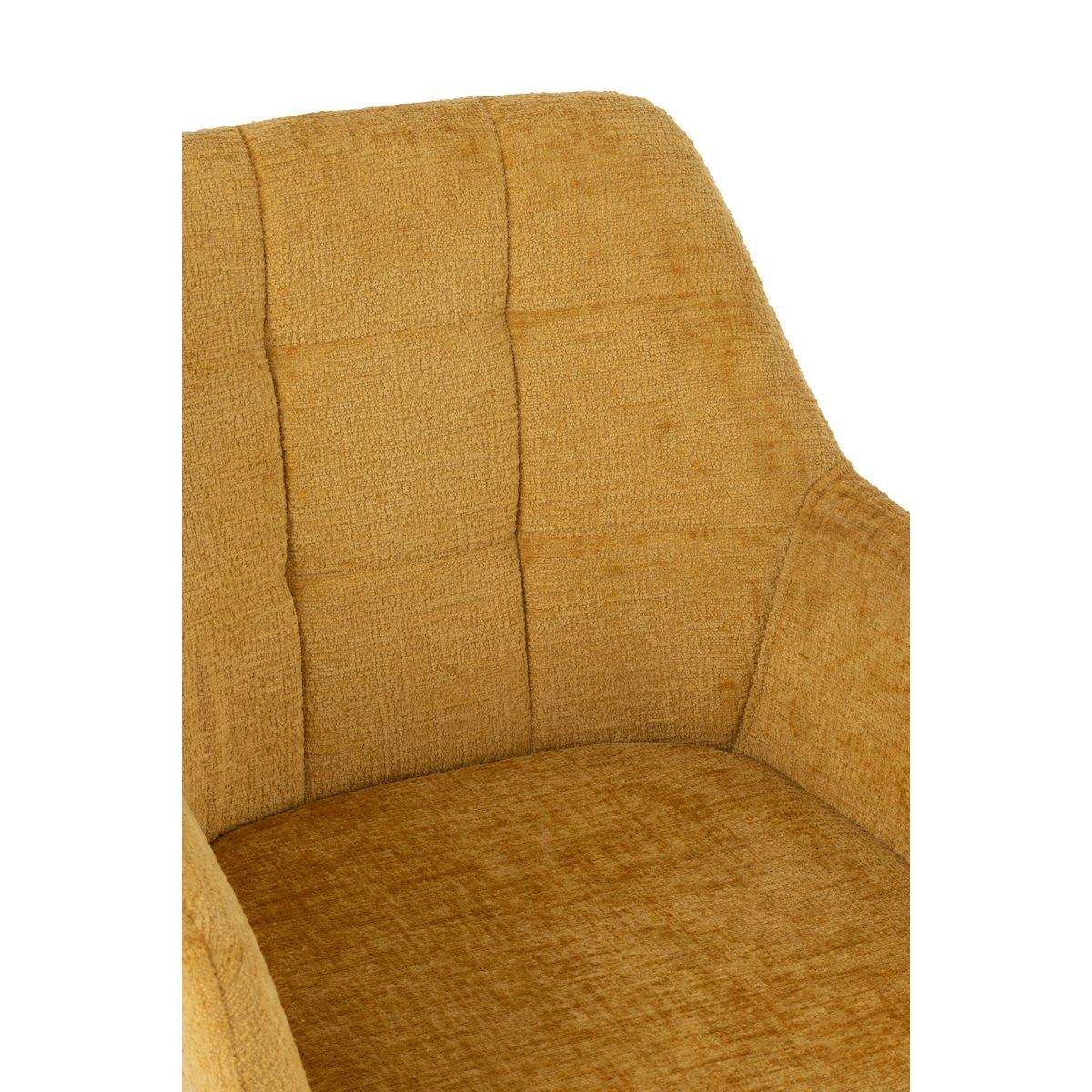 Esszimmerstuhl Stuhl Louna Eisen/Acryl Ocker - HomeDesign Knaus