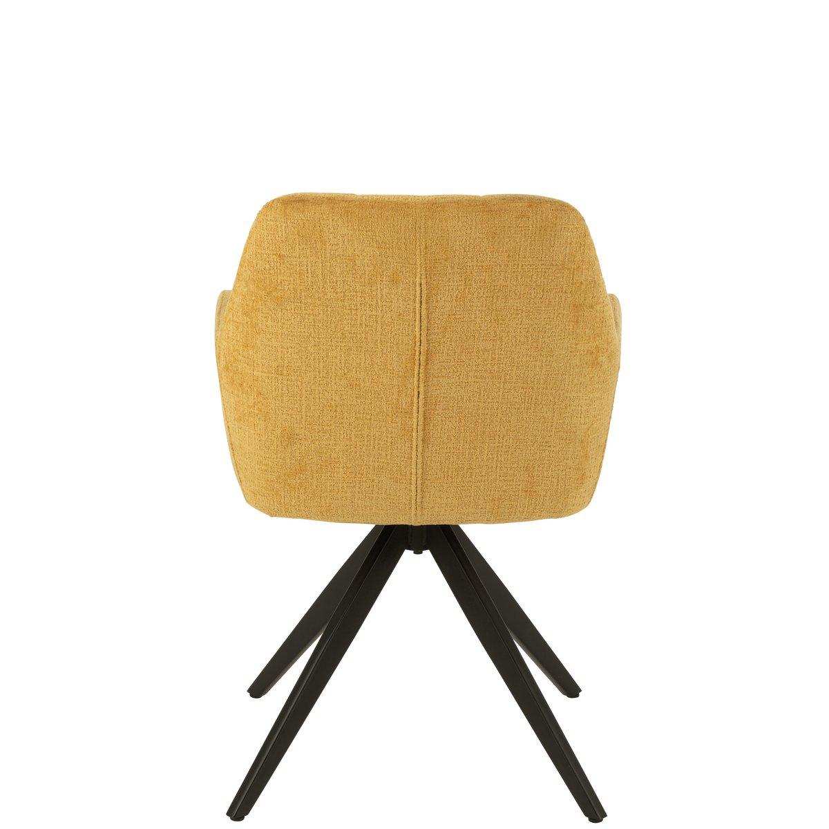 Esszimmerstuhl Stuhl Louna Eisen/Acryl Ocker - HomeDesign Knaus