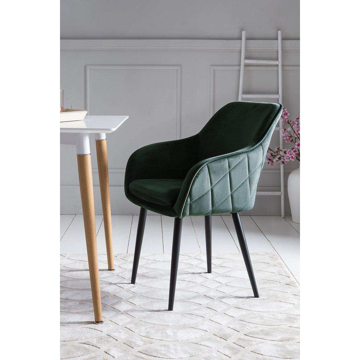 Esszimmerstuhl tannengrün Samt - HomeDesign Knaus