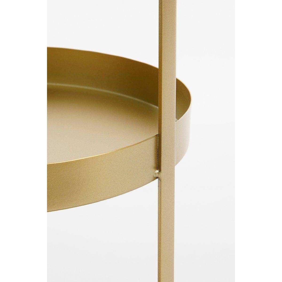 Etagere 2-stöckig – H41 x Ø25 cm – Metall – Gold - HomeDesign Knaus