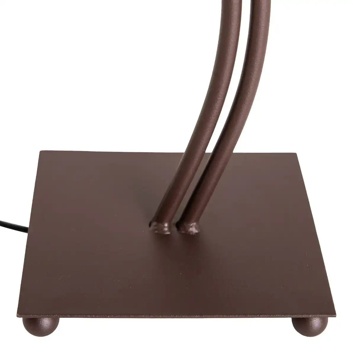 Tischleuchte, 2-flammig ""BOHO"", Tischlampe Braun/Beige, mit E14-Fassung, für Esszimmer, Wohnzimmer, Diele oder Büro, 65 cm hoch