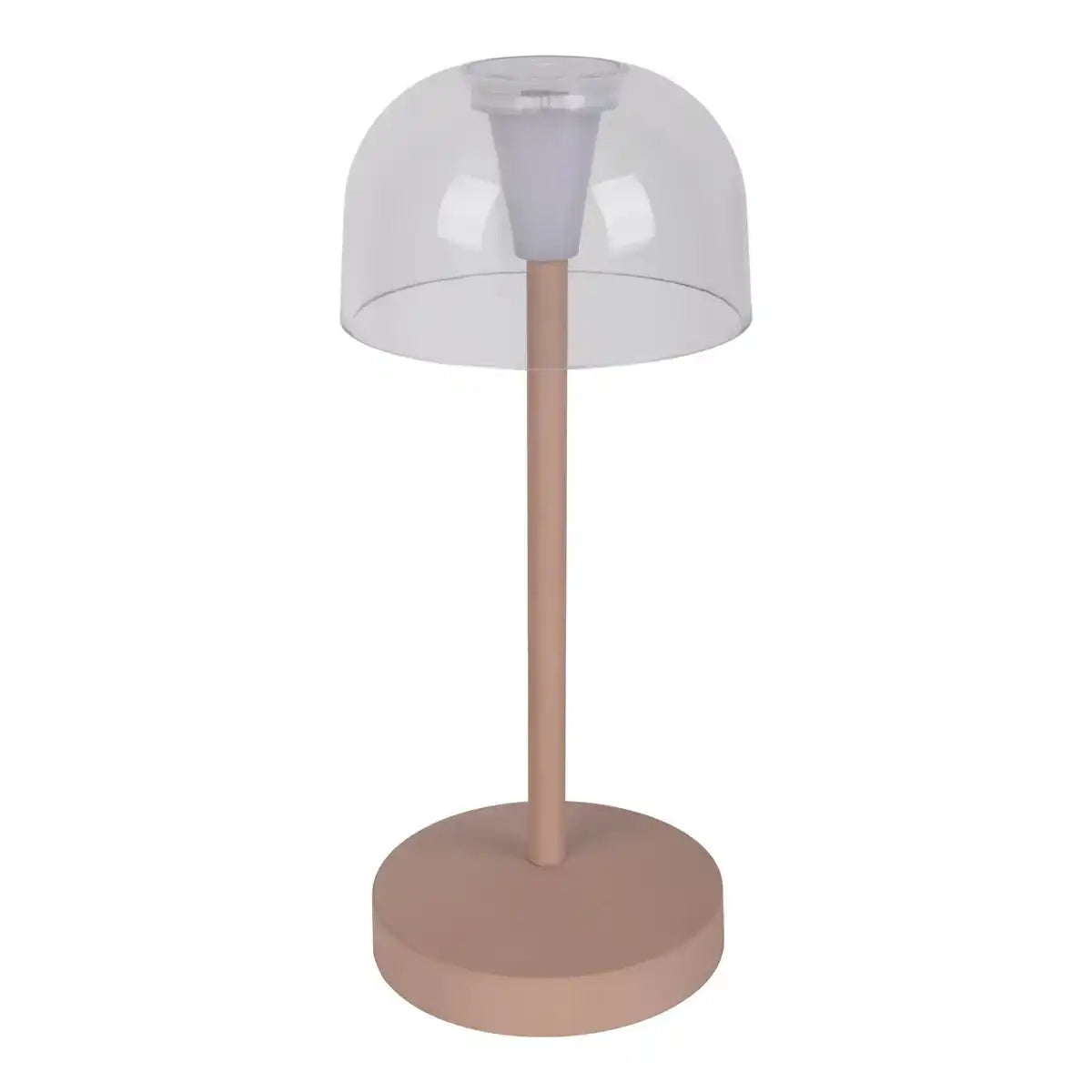 2-er Set LED-Akku-Tischleuchte "Gomba" für Außen und Innen, aus Metall und Kunststoff in Frosted Almond , 18,5 cm hoch