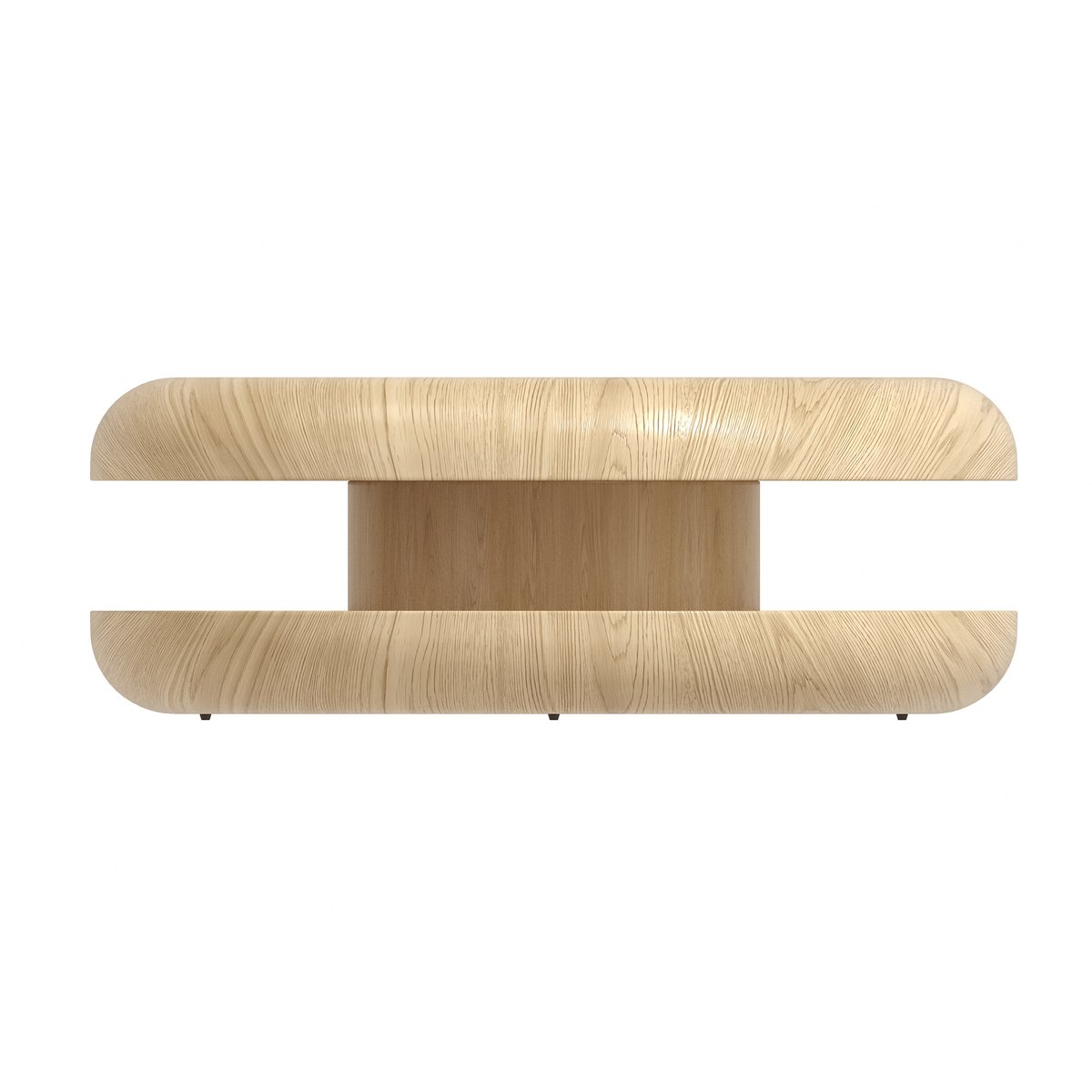 Couchtisch Ø 90 cm drehbar Natur