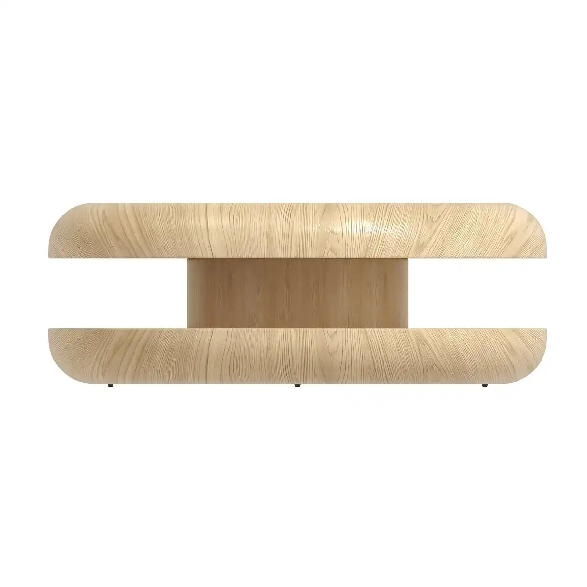 Couchtisch Ø 90 cm drehbar Natur