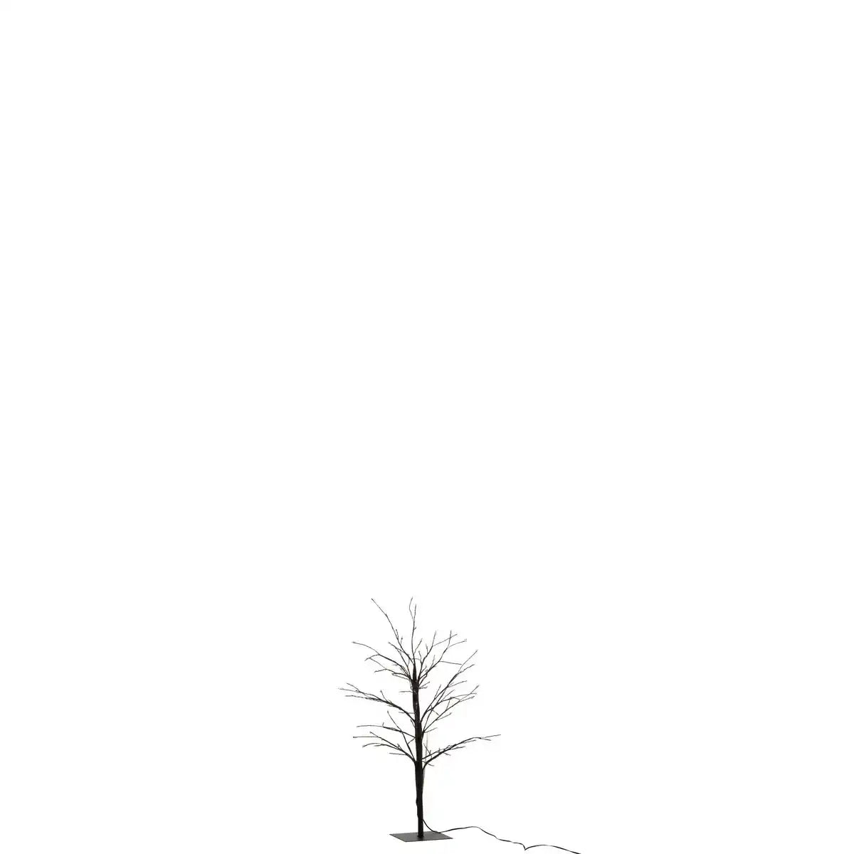 J-Line Weihnachtsbaum Bare – Metall – Schwarz – klein – LED