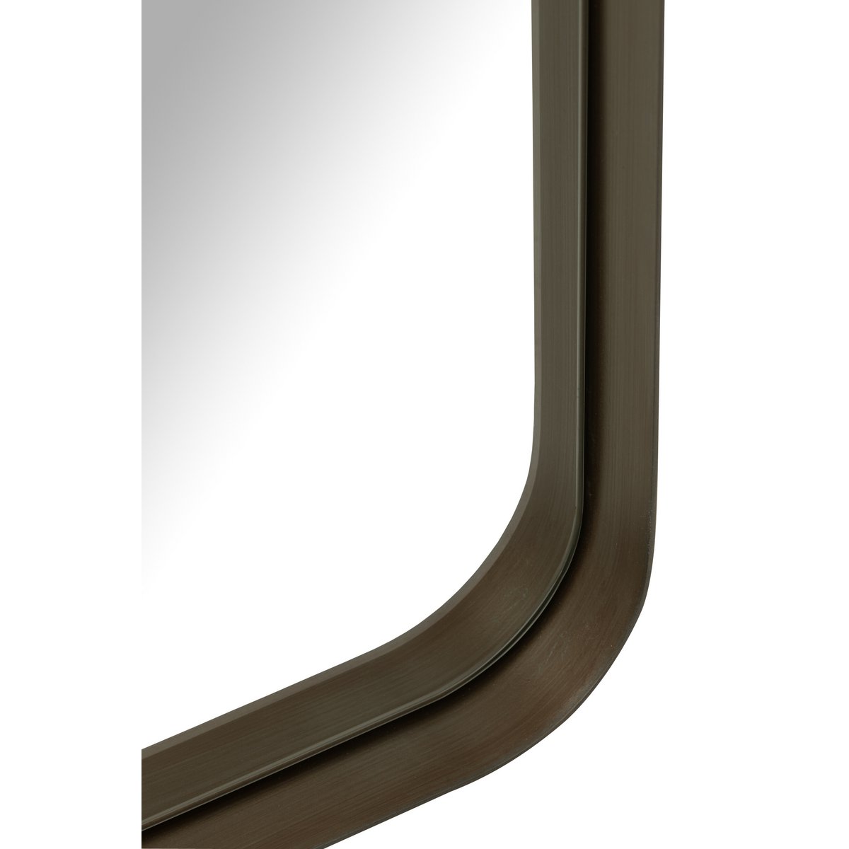 J -Line Spiegel Markus - Metall/Glas - Schwarz - groß - 180 x 80 cm